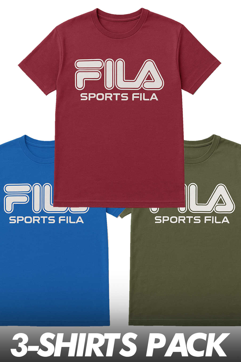 3 Premium FILA Shirts in 1 Deal