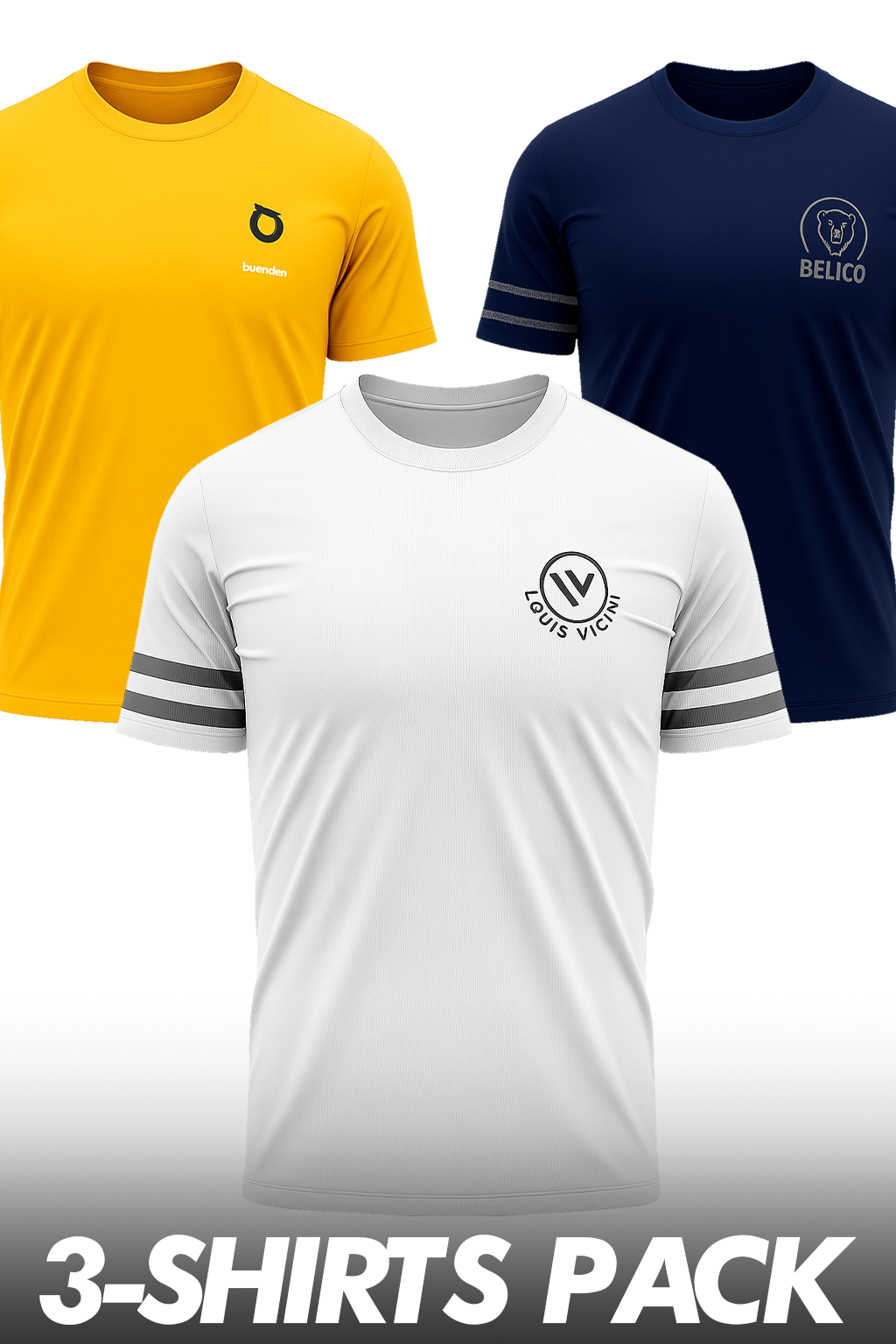 Premium 3 Pack Shirts – Everyday Comfort & Style